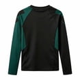 thumbnail image 6 of Unisex Children Athletic Tee, Color Block Long Sleeve Sports Running Shirt, 6 of 6