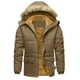 thumbnail image 1 of Kalauyu Mens Jackets with Hoode Parka Fleece Liner Coats Windproof Winter Raincoat Multi Pockets, 1 of 8