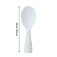 thumbnail image 4 of JWDX Tableware, Stand-Up Rice Spoon, Kitchen Supplies Clearance, Standing Rice Serving Rice Spoon Plastic Creative Non Stick Household Kitchen Tools White, 4 of 9