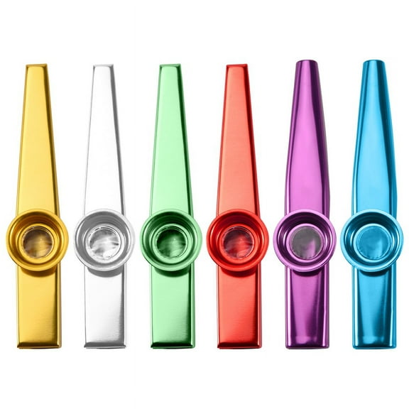 Set of 6 Colors Metal Kazoo Musical Instruments Good Companion for A Guitar Ukulel G2882