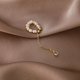 thumbnail image 1 of Pendientes con clip para la oreja con borlas de perlas de agua dulce y diseño de estilo, con temperamento de hada, uso versátil, 1 of 6