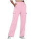 thumbnail image 1 of Pantalones rectos lisos con cintura elástica para mujer - Diseño con tirantes, poliéster, ropa informal - Tallas S-XXL, 1 of 6