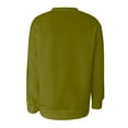 thumbnail image 4 of Hauts pour Femmes Hauts à Manches Longues Amples pour Femmes Hauts Décontractés Surdimensionnés Tunique Plissée Boutonnée Décontractée Automne Hauts à Imprimé d'Halloween pour Femmes Vert Armée G, 4 of 6