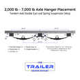 thumbnail image 6 of 3500 lb TK Single Axle Trailer Parts Kit - 3.5K Capacity (Complete Original Series), 61" Hubface 46" Spring Center / 5x5 Bolt Pattern, 6 of 7
