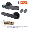 thumbnail image 3 of Cerradura con Tarjeta RFID, Contraseña y Huella Dactilar Inteligente para Puertas Interiores de Madera y Metal con Aplicación Tuya Smart Life., 3 of 5
