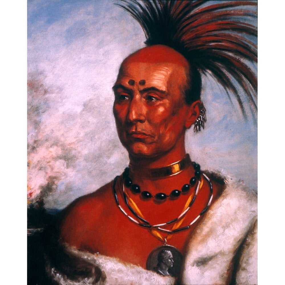Black Hawk (17671838). /Nnative American Sauk Leader. Oil On Panel