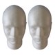 thumbnail image 1 of 2X Peluca Masculina Pantalla Cosmetología Maniquí Soporte de Cabeza Modelo Espuma Blanco, 1 of 5