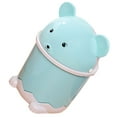 thumbnail image 6 of FRCOLOR  Desk Trash Can Mini Cartoon Trashcan Small Bathroom Garbage with Lid Decorative White, 6 of 8