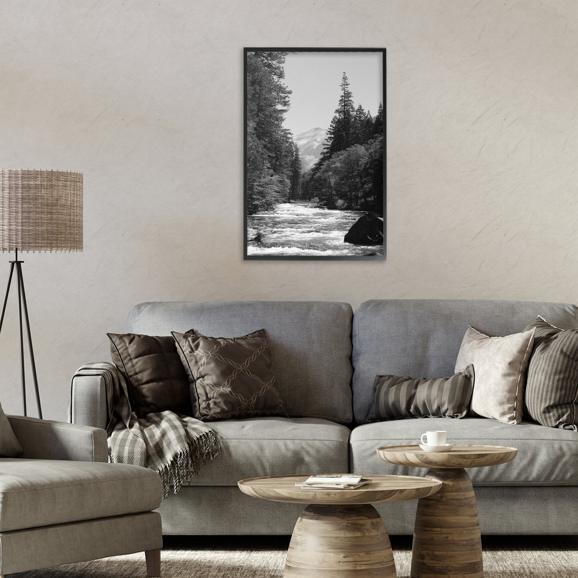 Stupell Industries Merced River Flow Black Framed Giclee Art, design by Kim Curinga