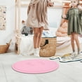 thumbnail image 1 of BRIGHTFUFU Tapete Para Con Redondo Color Rosa Antideslizante Para Gimnasio Interior, 1 of 8