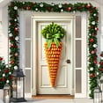 thumbnail image 4 of Easter Decorations Door Flag with Bunny Carrot Pattern - 70 Inch Vertical Banner for Front Door - Spring Holiday Outdoor Hanging Decor for Garden & Home Welcome Display A, 4 of 5