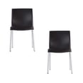 thumbnail image 1 of Juego de 2 Sillas Equipamiento en Muebles Polipropileno Negro Apilable, 1 of 5