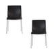 thumbnail image 1 of Juego de 2 Sillas Equipamiento en Muebles Polipropileno Negro Apilable, 1 of 5