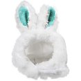 thumbnail image 1 of Gorro de orejas de conejo para mascota, conejillo de indias, gatito, cálido gorro de felpa, diadema ajustable con lindas orejas de conejo - Verde Hy, 1 of 5