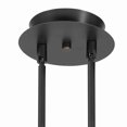 thumbnail image 4 of Benjara 3 Light 120V Metal Track Light Fixture with Glass Shade, Black and Orange, 4 of 4