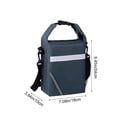 thumbnail image 4 of Tdxkok Wide Opening Insulated Lunch Bag with Reflective Stripe Detachable Strap thermal Food Carrier for Students office Work Blue, 4 of 6