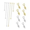 thumbnail image 2 of Elodie Rallonge de Collier Fermoir Magnétique Mode pour Bijoux Bracelet Femme Noir, 2 of 8
