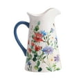 thumbnail image 3 of Bico Summer Provence Ceramic 2.5 Quarts Pitcher with Handle, Decorative Vase for Flower Arrangements, Dishwasher Safe, 3 of 3
