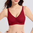 thumbnail image 2 of Gkeoshab Sports Bras for Women Women's No Gap Seamless Bra Control Minimizer Underwire Bra Red XXL, 2 of 8