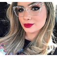 thumbnail image 4 of Gafas de sol con montura de ojo de gato y lentes transparentes para mujer B2440, 4 of 5