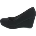 thumbnail image 2 of City Classified Womens Thomas Comfortable Office Dress Platform Wedge Heel, 2 of 7