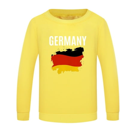 

LNMQLPDBS Toddler Tank Tops Boys German English Printing Boys and Girls with Long Sleeves and Hoodies