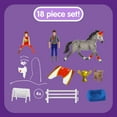 thumbnail image 2 of Schleich - Horse Club: Lakeside Mia's Vaulting Set Toy Figurine Playset , 18 Pcs, 2 of 6