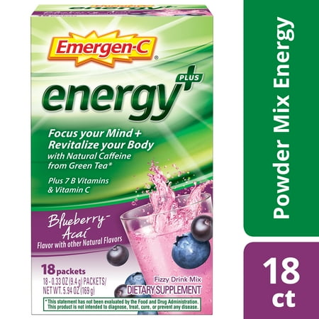 Vitamins For Energy >> Emergen C Energy Vitamin C Drink Mix Blueberry Acai 250mg 18 Ct Vitamins For Energy >> Emergen C Energy Vitamin C Drink Mix Blueberry Acai 250mg 18 Ct