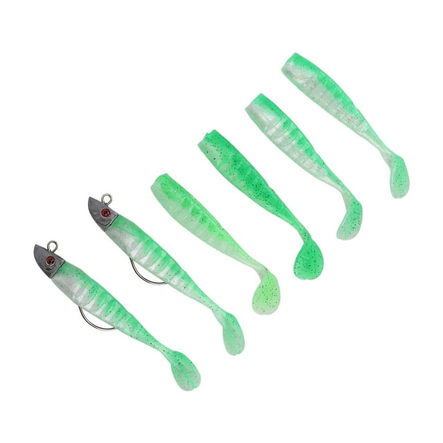 QIILU Soft Fishing Lures, 2 Box Artificial Silicone Soft Bait For Freshwater For Saltwater