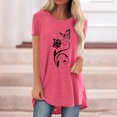 thumbnail image 2 of Pompotops Chemises Mode Décontractée pour Femmes Manches Courtes Tee-Shirt Ample Tunique Blouse, 2 of 4