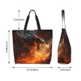 thumbnail image 6 of Fuzoiu Fiery Dragon Of Chaos Print Tote Bags for Women,Shoulder Bag, Gym Tote,Top Handle Ladies Shoulder Bags for Work Beach Travel and Shopping Grocery, 6 of 9