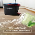 thumbnail image 5 of O-Cedar EasyWring RinseClean Spin Mop & Bucket System with PACS Hard Floor Cleaner, Dual-Chamber Clean/Dirty Water Tanks, Hands-Free Wringing, Crisp Citrus Scent, 10 Count, 5 of 9