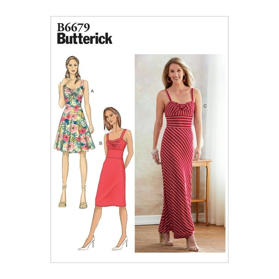 Butterick Sewing Pattern 6679 - Misses' Dress-6-8-10-12-14