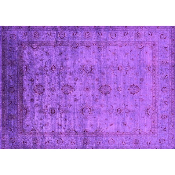 Ahgly Company Indoor Rectangle Oriental Pink Industrial Area Rugs, 6' x 9'