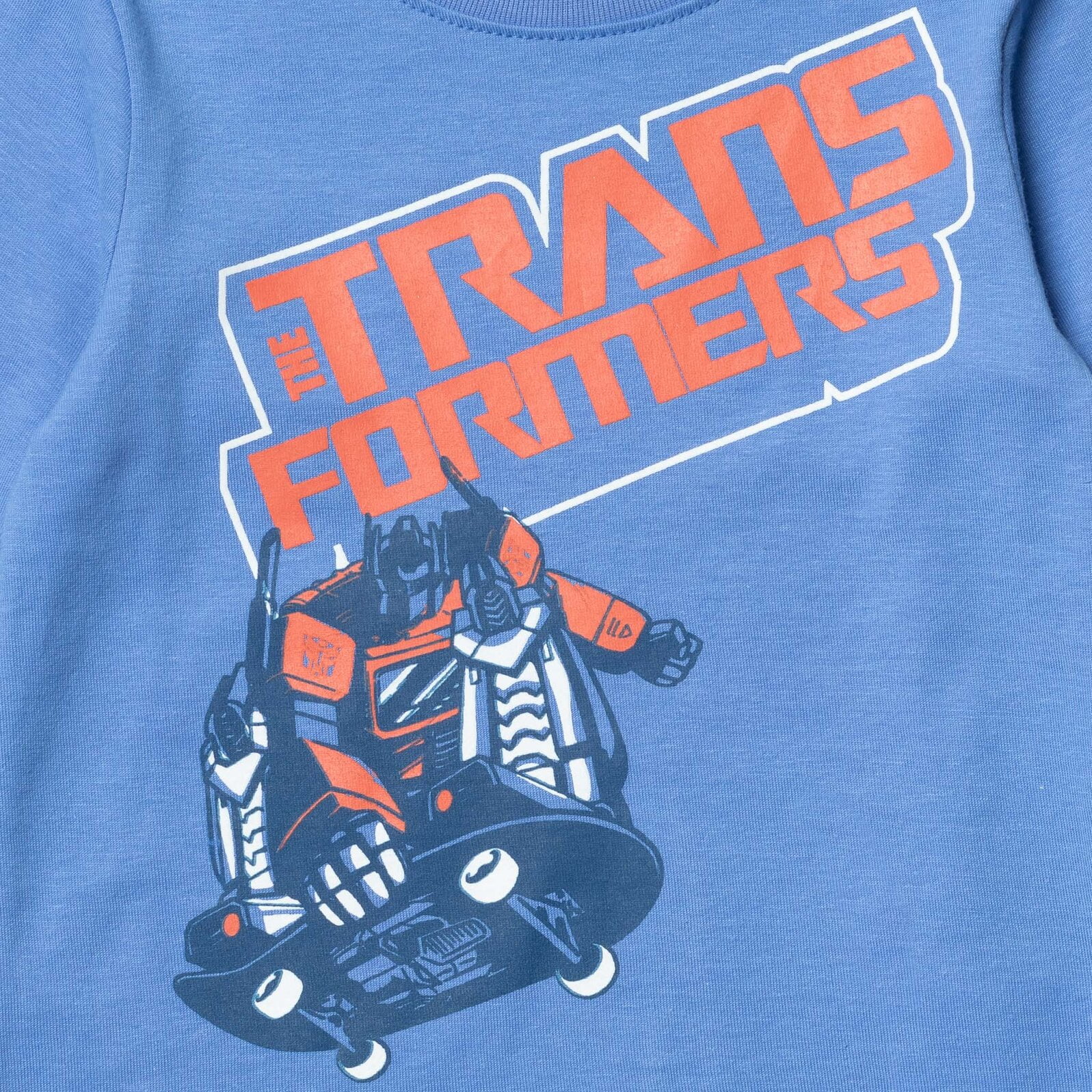 Transformers Optimus Prime Big Boys Fleece 2 Pack Long Sleeve T-Shirts Toddler to Big Kid