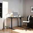 thumbnail image 2 of Electric Standing Desk Whole Piece Adjustable Height Desk Home Office Computer Workstation Sit Stand up Desk (Black Frame + Black Top), 2 of 10