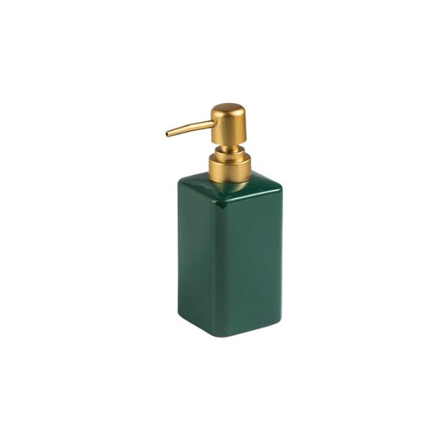 Dispensador de jabón de cerámica con bomba, dispensador de loción líquida for champú, baño y cocina.