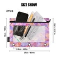 thumbnail image 3 of 2 Pack Flip Folders with Clear PVC Window Binder Pouches 3-Ring Binder Organizer for Office & Home Small Colors Shapes, 3 of 6