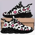 thumbnail image 3 of Coolcustomize Women's Cow Print Love Couple/Style Sneakers, Lightweight Traners, Lace-Up Low-top Runinng Shoes Suitable for Gym, Training, Walking - Romantic Gift for Valentine's Day/Wife/Girlfriend, 3 of 6