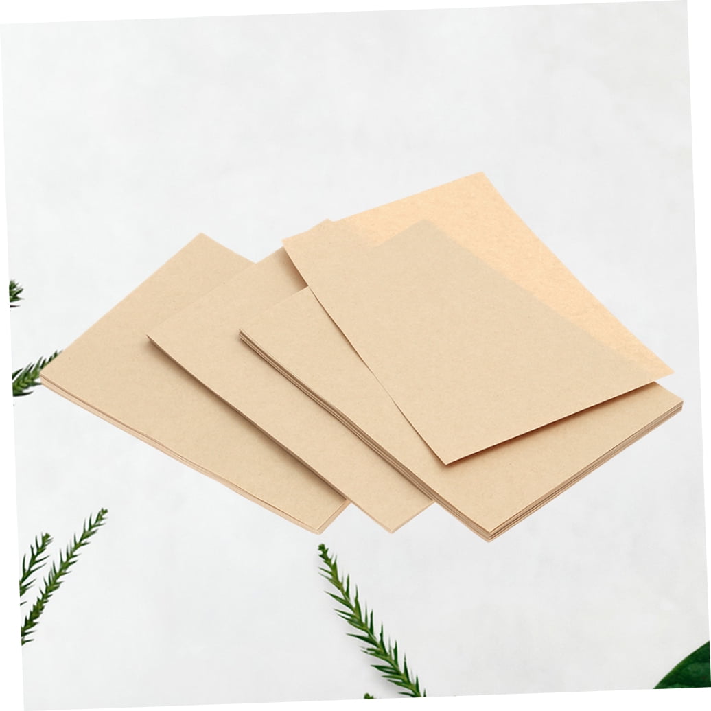 PBPBOX 200Pcs Light Brown Kraft Paper Heavy Duty for Drawing DIY Handmade Projects and Student Art Painting