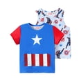thumbnail image 1 of Tank Top and T-Shirt Set Disney Marvel Captain America Boys, 1 of 6