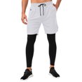 thumbnail image 1 of Pantalones deportivos para mujer con bolsillos Leggings con forro 2 en 1 Pantalones cortos deportivo Abanopi Pantalones deportivos para hombre, 1 of 7