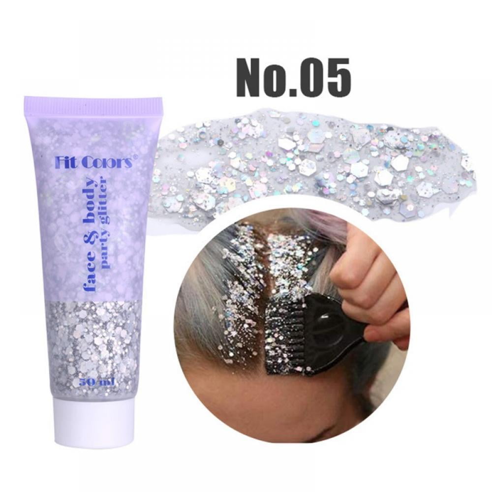 50ml Body Glitter Gel for Body Face Hair Easy to Apply Body Shimmer Non