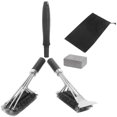 thumbnail image 3 of Cepillo y raspador para parrilla sin cerdas + tapete resistente para parrilla: mango para una limpieza sin esfuerzo de la parrilla, accesorios para parrilla, 3 of 5