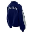 thumbnail image 3 of Women's New Era  Navy Los Angeles Dodgers Mock Neck Balloon Sleeve Sweatshirt, 3 of 5
