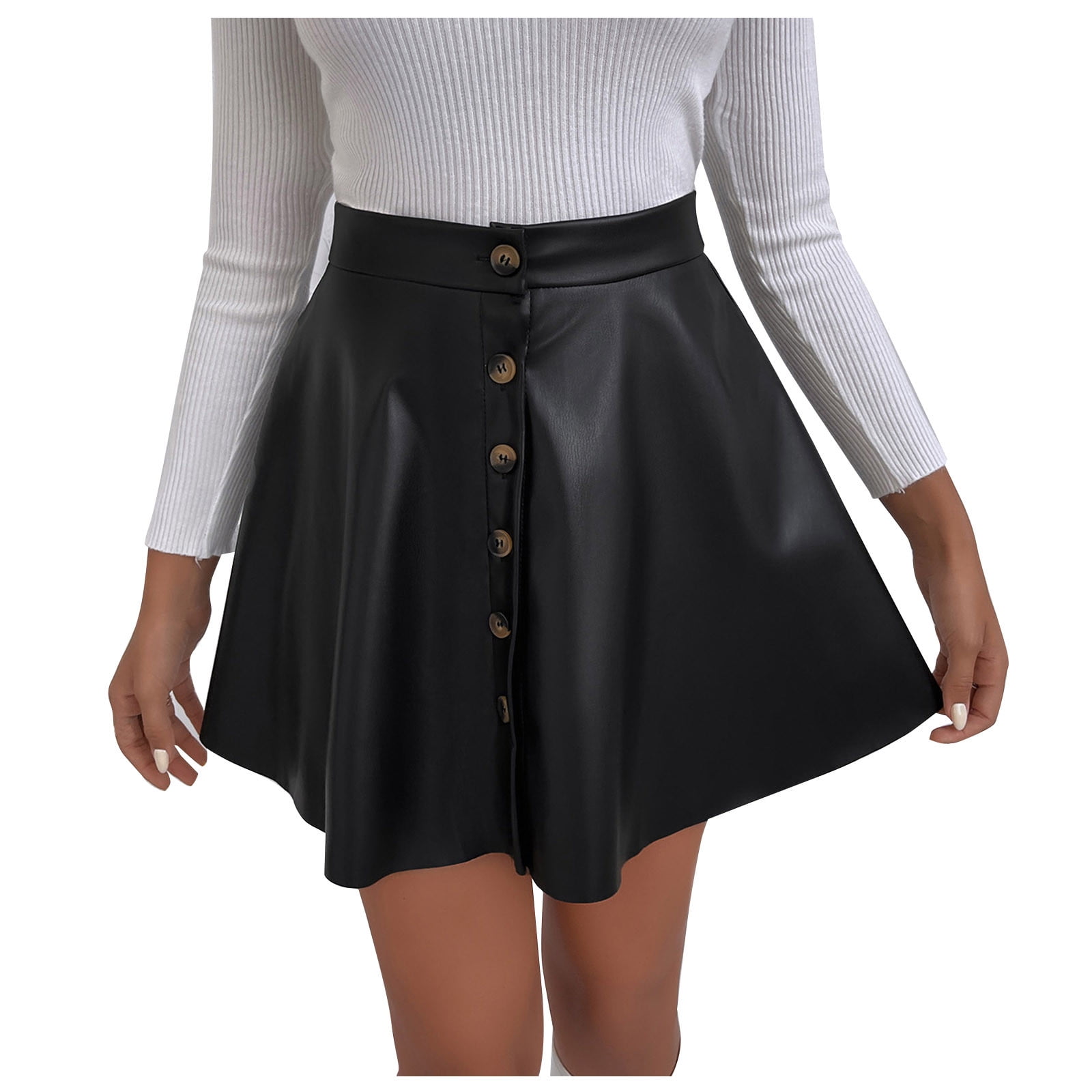 Generic Women's Basic Skirt Versatile Stretchy Flared Casual Mini Skater- Black @ Best Price Online | Jumia Egypt