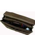 thumbnail image 2 of AmeriLeatherExecutive Briefcase - Double Slip-In Traditional Leather Briefcase for Men & Women-Color:Brown, 2 of 4