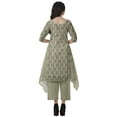 thumbnail image 4 of Moomaya Womens Kurti Kurta Pant Set Boat Neck Printed 2 Piece Dress Ethnic Wear, 4 of 6