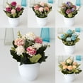 thumbnail image 3 of Limei Decorative Simulated Flower Pot Hydrangea for Home Vivid, 3 of 7