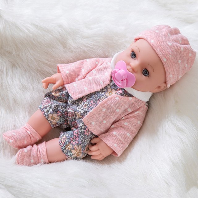 Muñeca de 12 pulgadas, muñeca de bebé de súper simulación, muñeca de vinilo, juguete para regalo de goma suave para niños